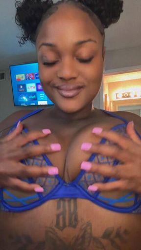 Cobalt blue bra worship 🤪