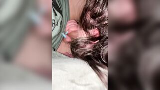 Lusty milf decided to suck a stranger's dick while he was driving her home