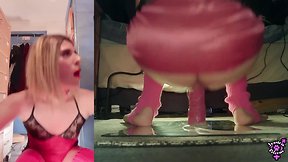 Jessica bloom rides huge dildo and cums hands-free with anal creampie