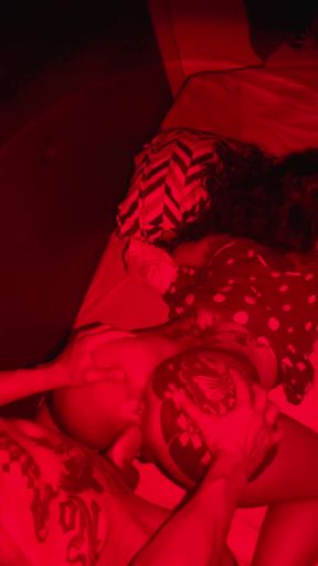 Sexy Curvy Inked Bubble-assed Latina Gal Enjoys Hot Doggy-style Fuck In Red Light
