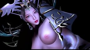 Goddess Glow: Animated Curves in 3D - 3D Animation Hentai