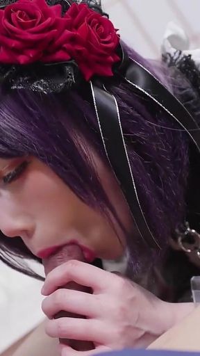 Taiwanese miss xiao ye ye gets a new costume to cosplay and feels very sexy