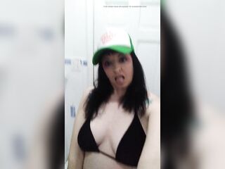 Lustful Wench desires to get banged in washroom