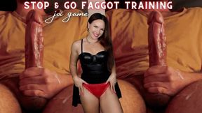 Stop & Go Straight Deconditioning Faggot Training JOI Game