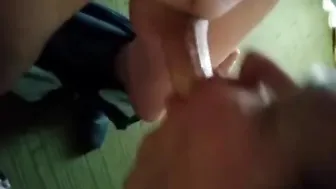 Amateur Crossdresser Gives Blowjob and Handjob Before Anal