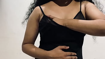 Kerala Girl in night dress stripping