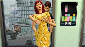 Stepmom helping virgin stepson to make sex first time in his live