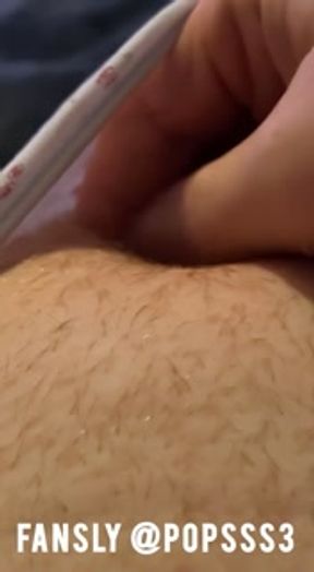 Fingering my ass, cumming and fucking myself with a dildo whilst desperate to pee.