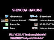 HA67Haku wear sailor suit sat on me, stroking her and inserting a vibrator and dildo into her!