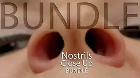 Nostrils Close Up Bundle - Sniff & Flare Nostrils - Stroke Cum Inside My Nose