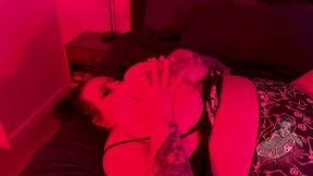 bbw fucks dildo, then big ghost dick
