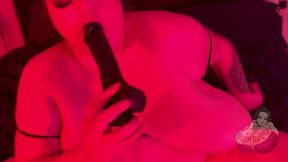 bbw fucks dildo, then big ghost dick