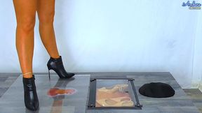 Ruining His Orgasm Under My Italian Stiletto Boots & 12mm PlexiGlass- Hip Cam - 99HC