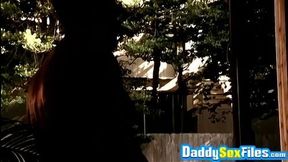 Macho Daddy Bends Over Food Poolside Banging Balls Deep