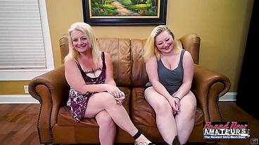 Cute Blonde Faith Hope And MILF Emily Share A Big Cock To Deepthroat!