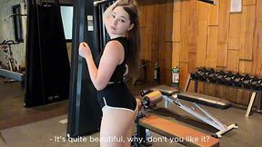 Charming Russian PAWG bounces on stranger's cock after gym workout