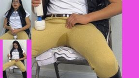 eRica squirts in her Jodhpurs while masturbating with the Hitachi Magic Wand!