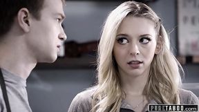Blowjob and Deepthroat Perversion in Public with Small Tits Teen Lily Larimar
