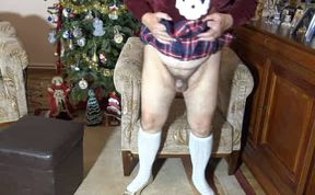 Xmas With My New Knee Socks