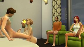 Hentai MILF Shows Stepdad Her Ass, Me & Sis Watch Intense Orgy Scene Live!