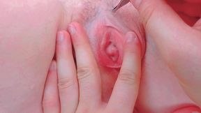 petite pussy closed in tight lips inside