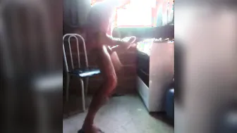 Latino twink self-sucks his big cock on webcam