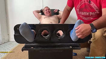 BBC Devon Restrained And Tickles Chubby Matt Bare Foot