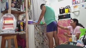 Nalgadas con mi ramita, al hombre capturado.