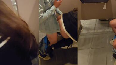 We get CAUGHT having sex in a Public Restroom