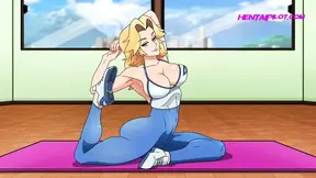 Hot MILF turns yoga session into rough sex with a creampie
