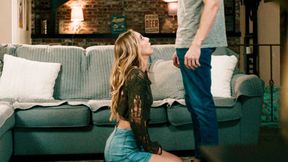 ”Desperated blonde COUGAR Millie Morgan fucks stranger just before funeral”