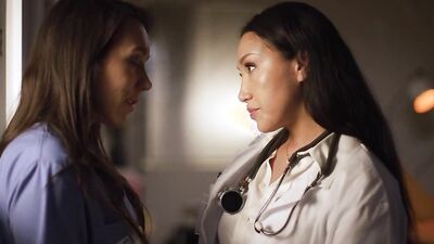 Lesbian Doctor And Nurse Has Intense Sex On Job Secretly