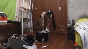 Fluffy enjoys her incredible strength by destroying a HI FI AVI HD CAM 1 - PART 2