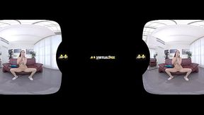 Antonia Sainz is caught peeing her pants in vr porn scene