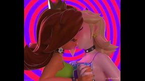 Daisy &amp_ Rosalina Kissing