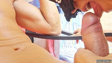 I love sucking cock until it cums in my mouth. Risky place