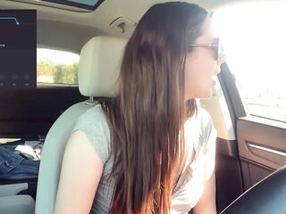 Cumming *embarassingly* Hard in a Starbucks Drive thru (LUSH CONTROL PART 2)