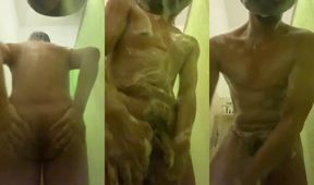 Pinoy Guapo Daks Destroyed In Soapy Shower Cum Gush