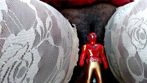 Spiderman Reborn by a Giantess Devoured by Giant Pussy, Tiny as Oily Anal Plug