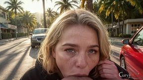 chubby beauty on the hood gets heated to the limit.[ai]