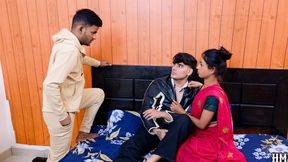 Desi Threesome Hardcore Indian Sex Video Wife Husband and Boyfriend