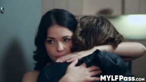 Ava Dalush rides big cock after deepthroat blowjob