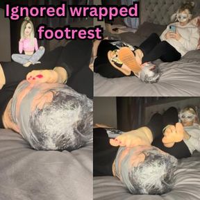 Ignored wrapped footstool