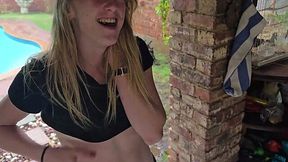 Busty Teen Slut Pounded Outdoors in a Fucking Thunderstorm
