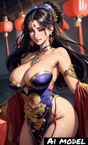 Beautiful Asian girl dancing