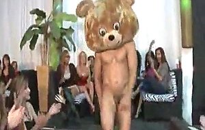 Young ladies partying at the strip club