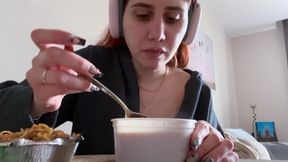 Goddess Scarlett Devours Her Meal While Ignoring You