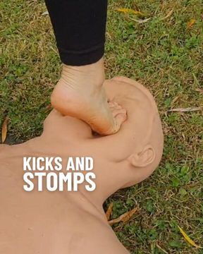 Axe kicks and stomps