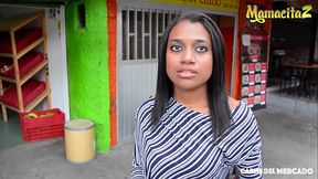 Cute Latina gets fucked hard in public