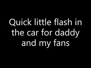big beautiful woman vagina flash in the car
